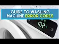 Washing Machine Error Codes Explained