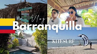 HACEMOS KITSURF EN LA PLAYA VLOG (valentine´s, barranquilla,vlog,probamos comida) | | Malexa Leon ♥