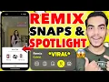 How To Remix Snaps On Snapchat Remix Snap Kaise Banaye Snapchat Remix Not Working