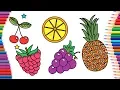 How to Draw Fruit Coloring Pages for Children