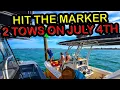 Two Tows a Channel Marker Close Call and Still No Dinner Tow 24ft Boston Whaler 22ft Bayliner