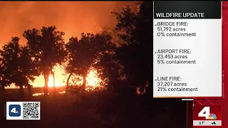Three major fires burn in four different SoCal counties