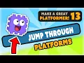 How-to code ONE WAY platforms in Scratch - e13