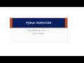 Python Programming 34 Case study on movies recommendation in Python Venky