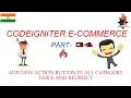 Add Action Button in Category Table CodeIgniter E-commerce Part 34 Redirect on Button Click