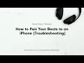 Download How to Pair Your Beats to an iPhone (Troubleshooting) | Beats Studio3 Wireless mp4 3gp mp3 videos - waplic