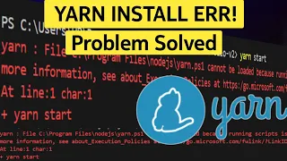 How to fix the Yarn Installation Error 2024