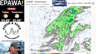 Weekend forecast for August 2026