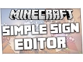Minecraft Plugin Simple Sign Editor