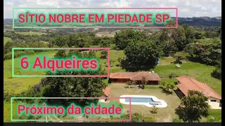 BBF503  R$2.000.000  SITIO DE 6 ALQUEIRES  EM PIEDADE SP LAZER E RECREAÇÃO E AGRICULTURA