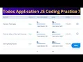 Todos Application 3 JS Coding Practice 7 Answers JavaScript NxtWave Intensive 2 0 No
