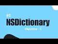 Mastering NSDictionary NSMutableDictionary in Objective-C Comprehensive Tutorial in Hindi