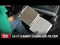 How To Change the Cabin Air Filter in a 2012 to 2017 Toyota Camry