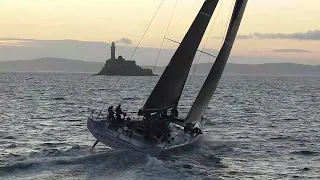 On-Board Edward De Rothschild and The Sunrise Story ROLEX Fastnet Race