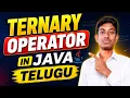 Ternary Operator in Java Conditional Operator Java Tutorial for Beginners