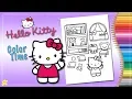 Hello Kitty Coloring Book Page Kiddie Playtime