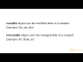 2 7 Mutable and Immutable Objects Data Types Variables Operators Learn Python Programming Step