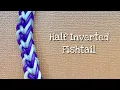 Rainbow loom bands rubber band bracelet tutorial half inverted fishtail