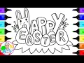 Coloring Happy Easter Letters Easter Coloring Book Coloring Pages Art Markers