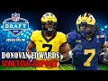 Donovan Edwards Draft Profile I 2025 NFL Draft Scouting Report Preseason Analysis
