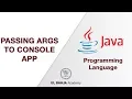5 - Passing arguments to console app Java Darija
