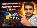 Most Important Python Programs Using Arithmetic Operators Full Explanation
