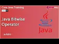 Bitwise Operator in Java in Tamil - Beginners to Advanced Level Master Course