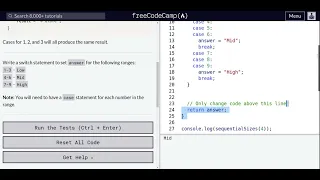 Lesson 78 Basic JavaScript Multiple Identical Options in Switch Statements