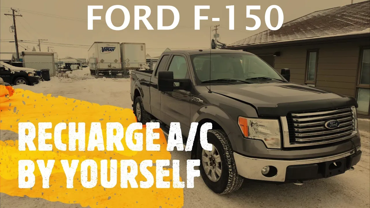 Ford F-150 - HOW TO RECHARGE / REFILL A/C AIR CONDITIONING BY YOURSELF