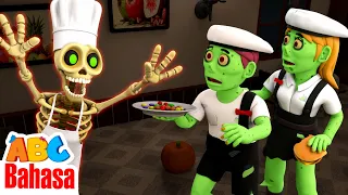 Lima Kerangka Memasak Pizza Lezat 💀🎃🍕  Lagu Anak-anak Halloween 2025
