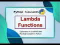 Lambda Functions in Python Python Tutorial in Urdu Hindi
