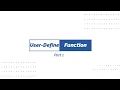 MATLAB Program User-Defined Function Part 1