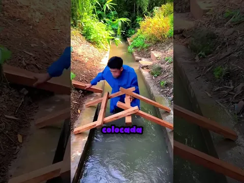 Esse homem construiu uma super ponte sem pregos! 😱