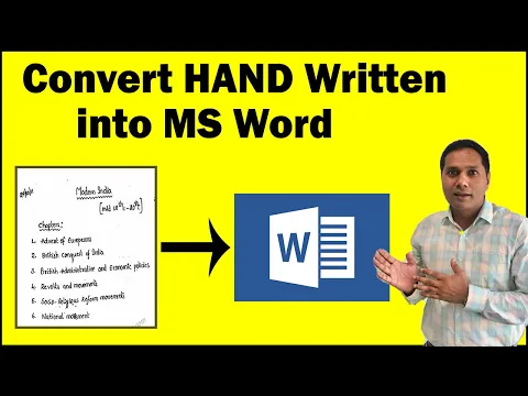 Download MP3 Handwriting notes to ms word | Convert Hand Written Notes into MS Word