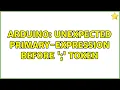 Arduino unexpected primary-expression before token