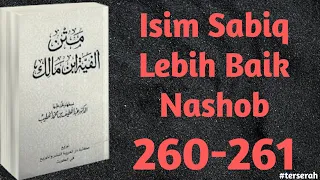 Download Alfiyyah Ibnu Malik bait 260-261 // Isim Sabiq Lebih Baik Nashob // MP3