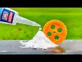 Download Lagu Super Glue and Baking soda! Pour Glue on Baking soda and make gear wheel