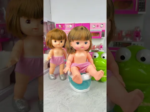 Satisfying With Unboxing Doll Bath Set Toys, ASMR Video #shorts
