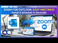 How to Install Use the Zoom Plugin for Microsoft Outlook to Schedule Meetings