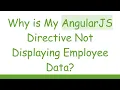 Why is My AngularJS Directive Not Displaying Employee Data