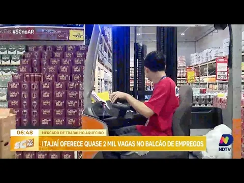 Itajaí tem quase 2 mil vagas de emprego em aberto