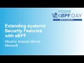 Extending systemd Security Features with eBPF - Mauricio Vasquez Bernal Microsoft