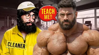 Cleaner SHAMES the Strongest Bodybuilder Alive 💪🔥   Anatoly GYM PRANK