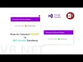 How to Connect VB NET to MS Access Database Source Code VB NET Tutorial