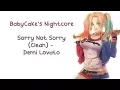 Nightcore - Sorry Not Sorry Clean Version w