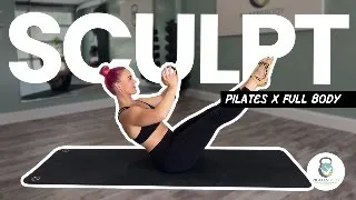 20 Minute Full Body Pilates Sculpt Workout With Weights STRENGTH X TONE Day 10 