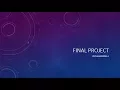 Programming 2 Final Project
