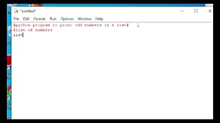 Python Programe to remove odd number in the list
