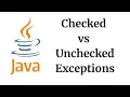Checked vs Unchecked Exceptions in Java