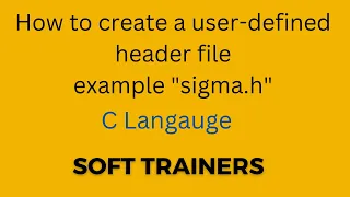 C9 19 How to create a user defined header file C language for Beginners Dr Khaja Masthan